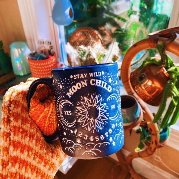 Matte Moon Child Indigo Blue Astrology Mug 🔮 - Picture 7 of 9